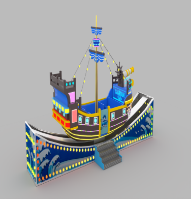 Drifting Pirate Ship - amusement ride